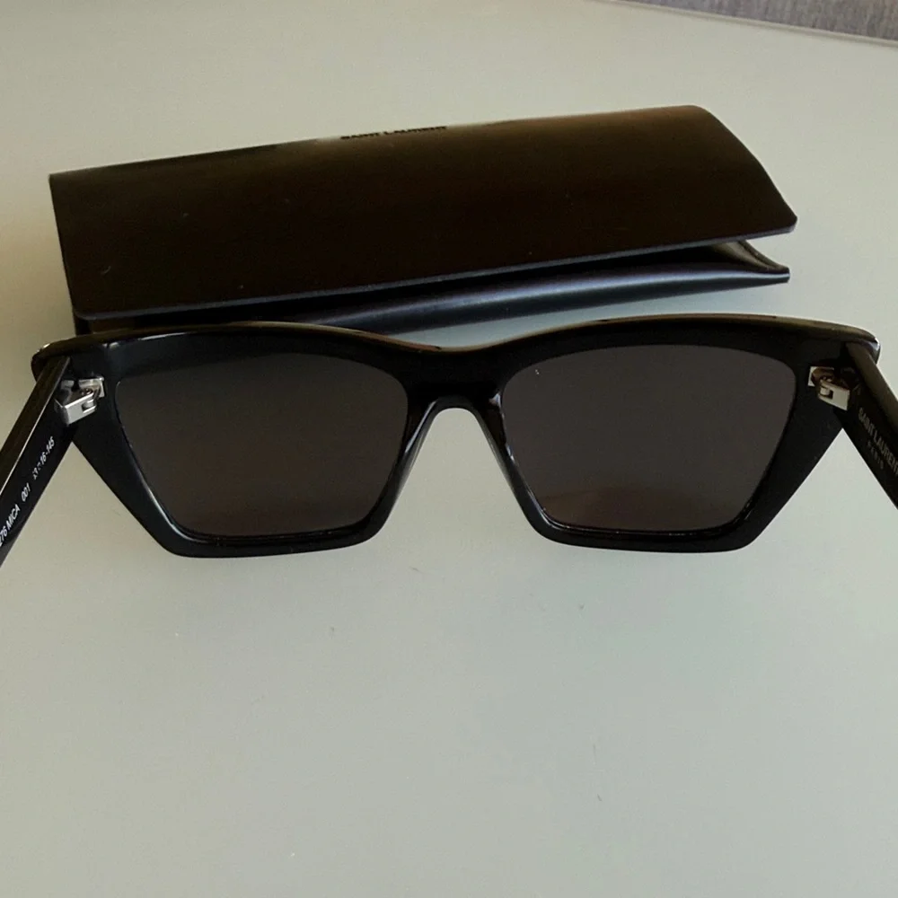 Saint Laurent SL 276 Mica Cat-Eye Sunglasses- Black - Picture 9 of 17